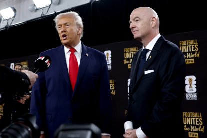 Donald Trump y Giovanni Infantino se robaron el show en el sorteo del Mundial.
