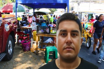 Bryan Macias fue aseinado este vienres en el mercado delas 24y la P.