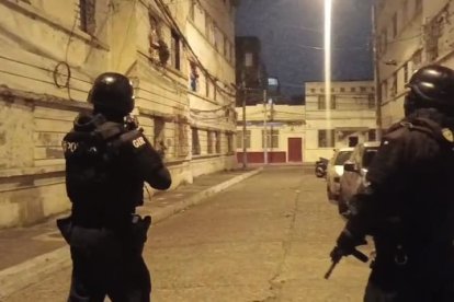 El operativo se desarrolló la noche del sábado.