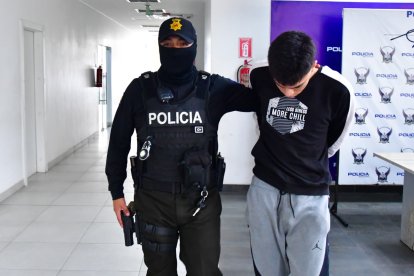 Sujeto aprehendido en Guayaquil.