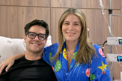 Carlos Luis Andrade con su esposa Gaby Díaz