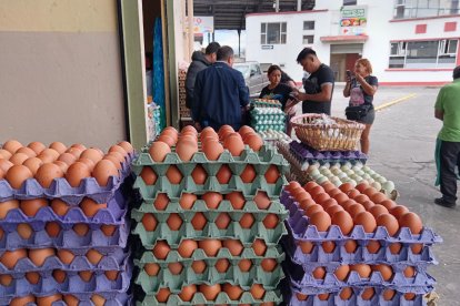 En el Mercado Mayorista de Ambato se puede encontrar la cubeta de huevos hasta en 2 dólares.
