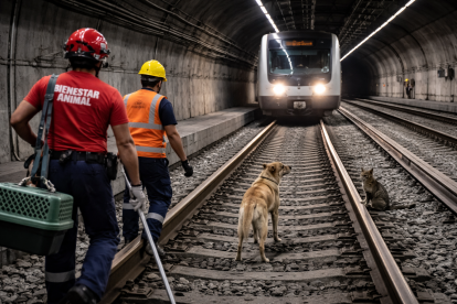 Los animalitos entraron por la estación  El Recreo.