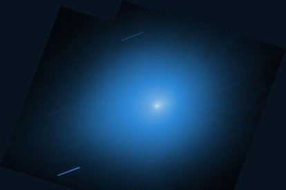 Imagen del cometa 3I/ATLAS tomada por el telescopio espacial Hubble.