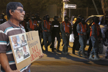 Los miembros de las Fuerzas Armadas estuvieron durante la reconstrucción de los hechos, realizada en marzo pasado.