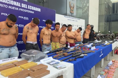 Detenidos durante operativo Apolo 34 en Guayas.