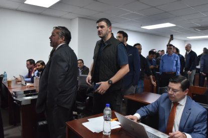 Aquiles Álvarez en el proceso del caso Triple A este 24 de diciembre.