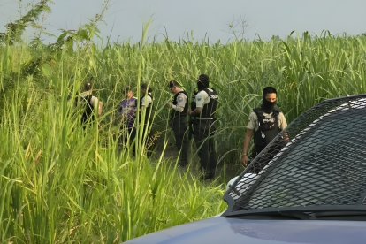 El cuerpo fue encontrado entre plantaciones de caña en Naranjito, Guayas.
