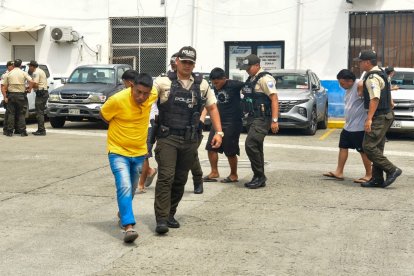 Los detenidos fueron presentados en el Cuartel Modelo de la Policía.