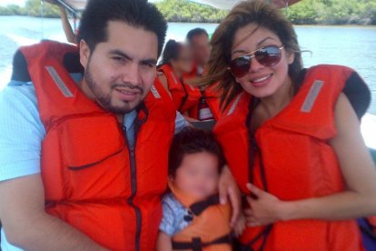 Geovanny López fue sentenciado por la muerte de su esposa. Cuando ocurrió la muerte también andaban con su hijo.