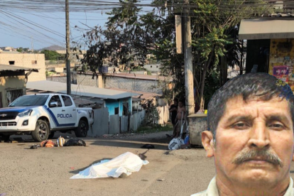 El cuerpo del adulto mayor quedó tendido en el lugar donde esperaba el bus.