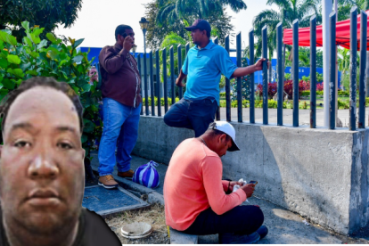 Familiares de Jhonny Medina Corozo  llegaron a la morgue a retirar su cuerpo.