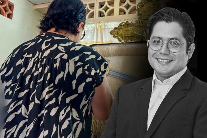 Los restos de Víctor Estrada fueron velados en la casa de sus padres, en el sur de Guayaquil.