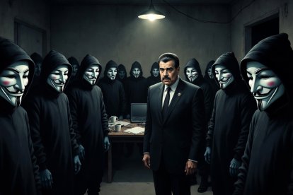 El colectivo Anonymous manifestó que la caída de Nicolás Maduro habría sido negociada.