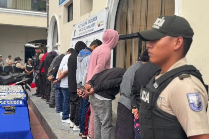 Los detenidos fueron llevados a la Unidad de Flagrancia para iniciar el proceso judicial en su contra.