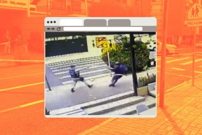 El celador murió segundos después del ataque armado.