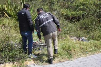 En este lugar fueron quemadas evidencias, entre ellas, el cuchillo usada para matar al taxista.