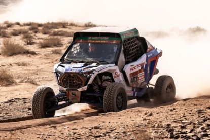 El auto con el que Sebastián Guayasamín enfrenta el difícil Rally de Dakar.