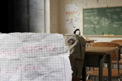 El panfleto fue dejado la tarde de este martes 13 de enero.