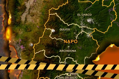 Los cuerpos estaban junto a un camino de tercer orden en el sector Morete Cocha.