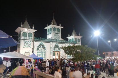 El templo de San Jacinto, en El Morro, parroquia de Guayaquil.
