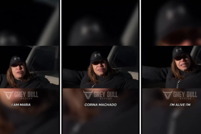 Se revelaron imágenes de la salida de María Corina Machado de Venezuela.