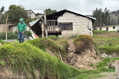 Así lucen las viviendas en las inmediaciones del barrio Quililin, el más afectado.