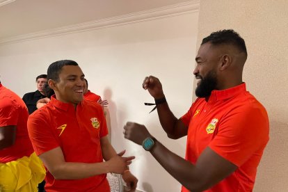 Montero y Achilier se vieron en México por un partido de leyendas.