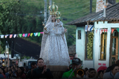 El domingo 18 de enero hicieron una procesión de Nuestra Señora de la Purificación.
