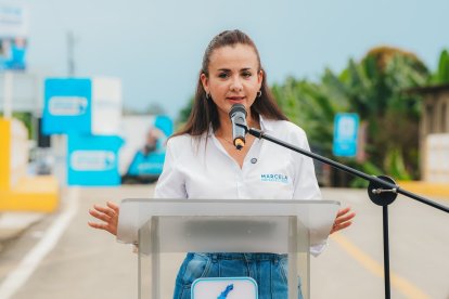 Marcela Aguiñaga habló sobre los alcaldes de Daule, Samborondón y Guayaquil.