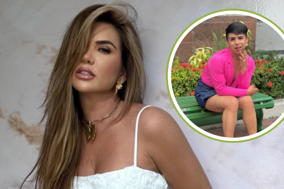 Carolina Jaume con el reportero La Víbora