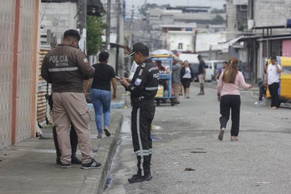 Escena del ataque armado en el sector El Fortín, en el noroeste de Guayaquil.
