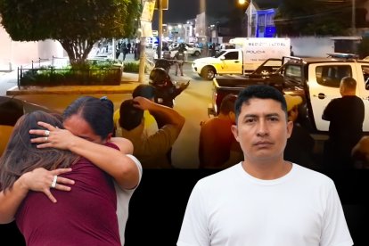 Familiares de César SevillaToro, sargento de la Policía, acudieron a la morgue para retirar el cadáver.