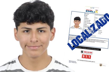 Tras su localización, la Policía informó que está a buen recaudo.