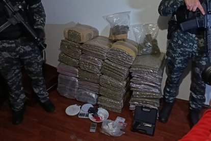 La narcobodega estaba cerca a un centro superior de estudios.