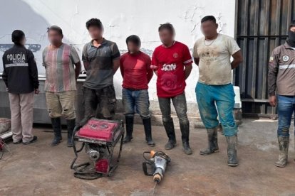 Los sospechosos fueron presentados ante las autoridades competentes.