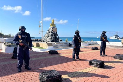Los bultos fueron llevados al puerto más cercano.