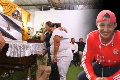 os restos de Juan Gregorio Garcés fueron velados primero en la casa de sus tíos y luego trasladados al camposanto Jardines de Esperanza.