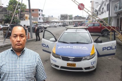 Jhonny Bueno Cabrera fue asesinado en este parqueadero.