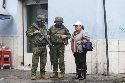 Los militares se han desplazado al Centro Histórico para apoyar en la saeguridad.