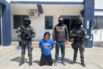 Tommy Emanuel Cisneros González fue detenido en Santa Elena.