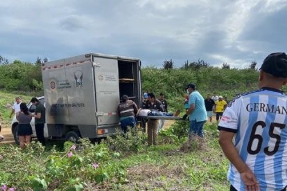 El hombre sin vida estaba en una zona de espesa vegetación