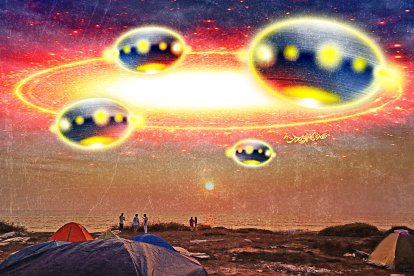 Cata Liveano asegura que las naves extraterrestres desaparecieron con el amanecer.