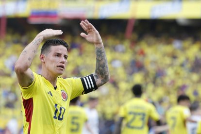 James Rodríguez, volante y capitán de la selección de Colombia.