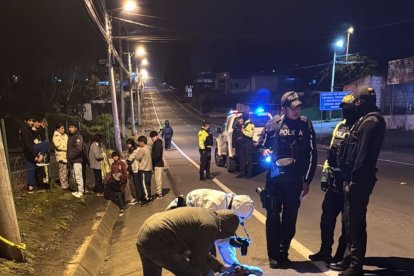 Los agentes revelaron que el nombre de Los Lobos surgió en el crimen en Tabacundo.