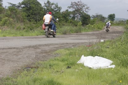 Zona donde fue hallado el cuerpo de la víctima en el noroeste de Guayaquil.