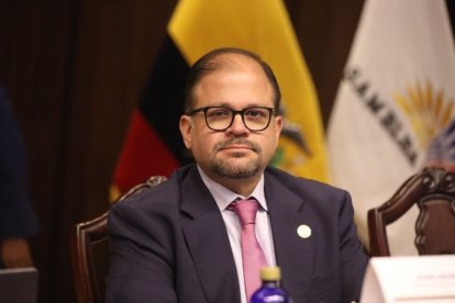 John Reimberg, ministro del Interior del Ecuador.