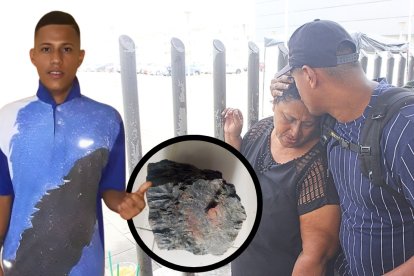 La madre y el hermano de Randy Matute llegaron a la morgue para retirar su cadáver.