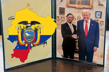 Donald Trump y Gustavo Petro hablaron de Ecuador en su reunión en la Casa Blanca.