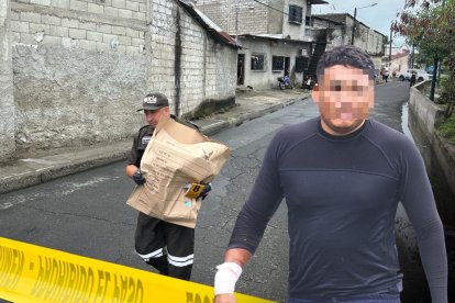 El chaleco que llevaba  el agente municipal fue retirado por la policía como evidencia.